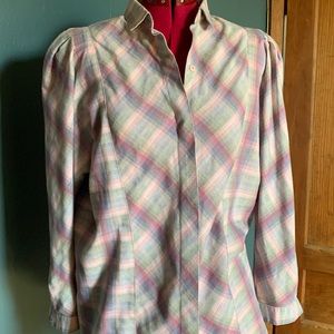 Vintage western shirt with shoulder pads